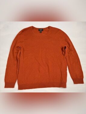 Charter Club Luxury Cashmere Long Sleeve Sweater Orange Men’s XL